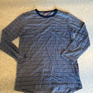 Cat & Jack Dark Blue White stripe long sleeve boy